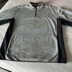Hurley Mens Dri-fit nike Track 1/4 zip XL Gray Camo